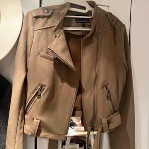 Banana Republic Faux Suede Motorcycle jacket size XS